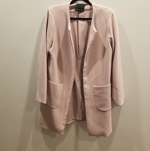 Pink Side Zippers Long Coat - Picture 10 of 11